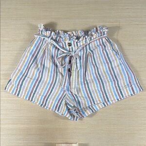 American Eagle Outfitters High Waist Striped‎ Shorts Women’s M